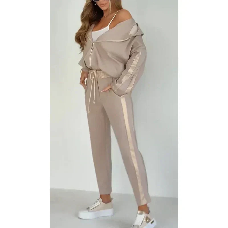 Betsy™ | Striped Casual Hooded Set