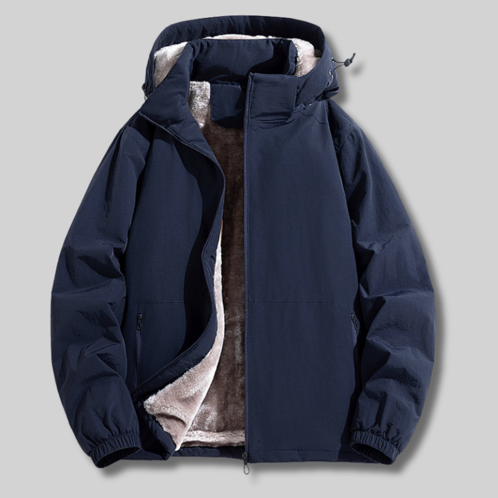 Georje™ | Hooded faux-fur-lined puffer jacket
