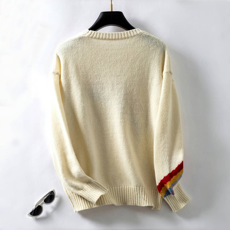 Eliza™ | Casual and Comfortable Rainbow Sweater