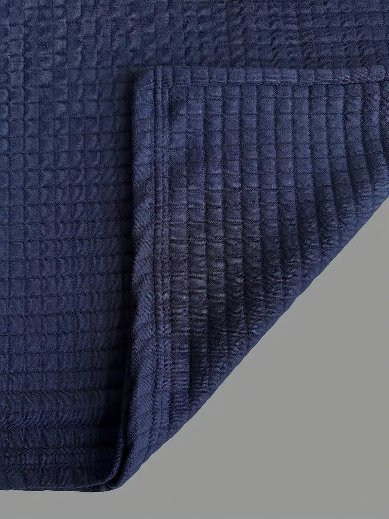 Luis™ | Quilted zip-pocket long-sleeve polo