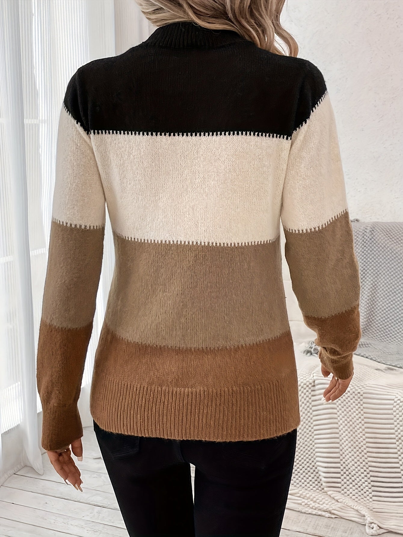 Derla™ | Elegant Color Block Sweater