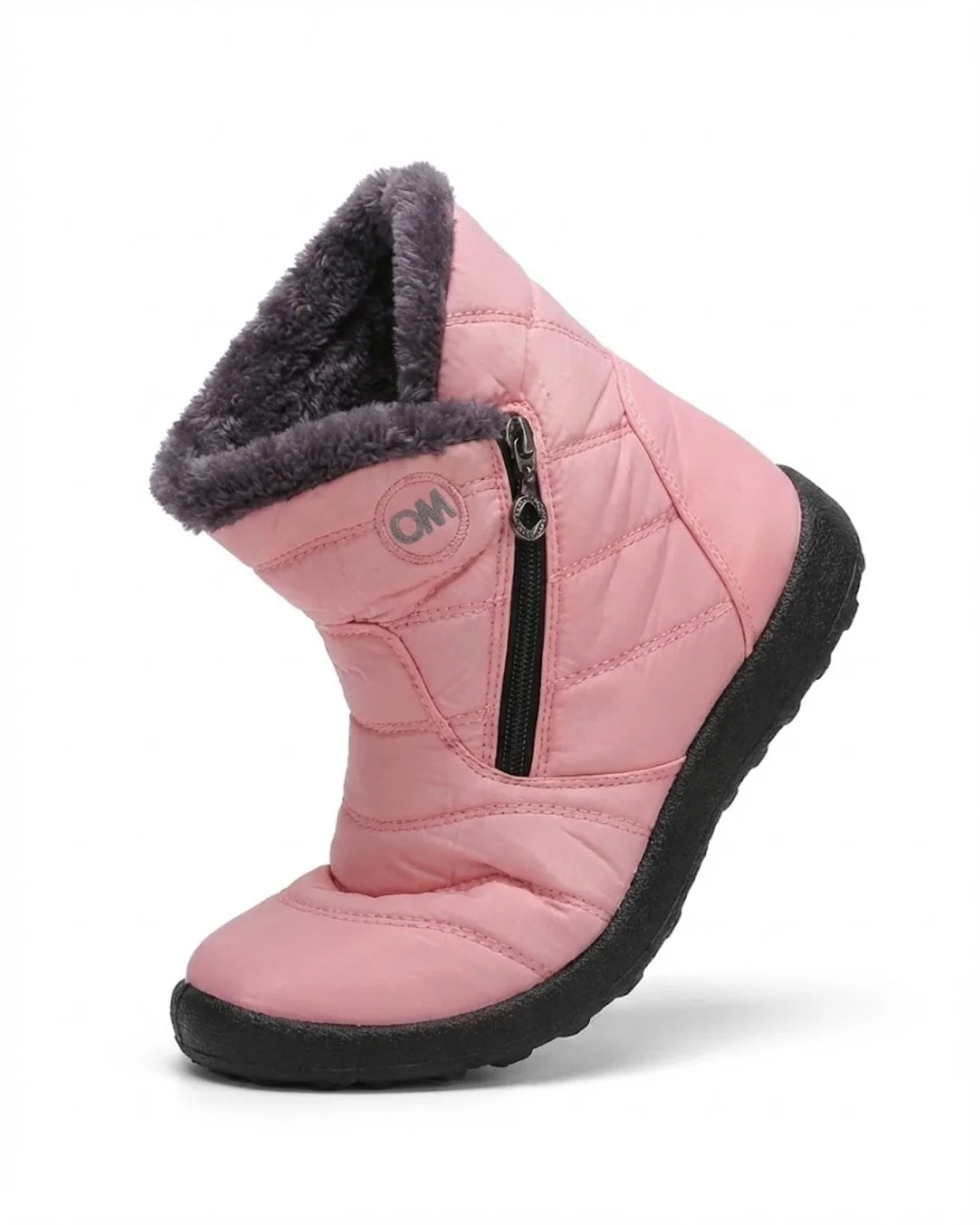 Lucero™ | Quilted Fleece-Lined Zip Winter Boots