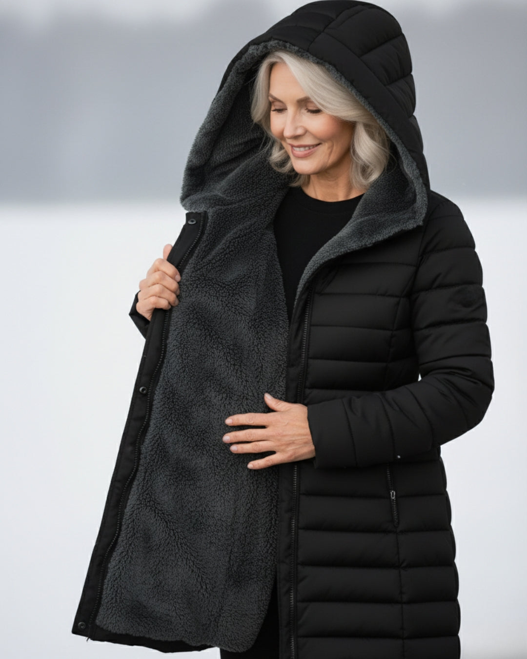 Grazia™ | Hooded fleece-lined puffer coat