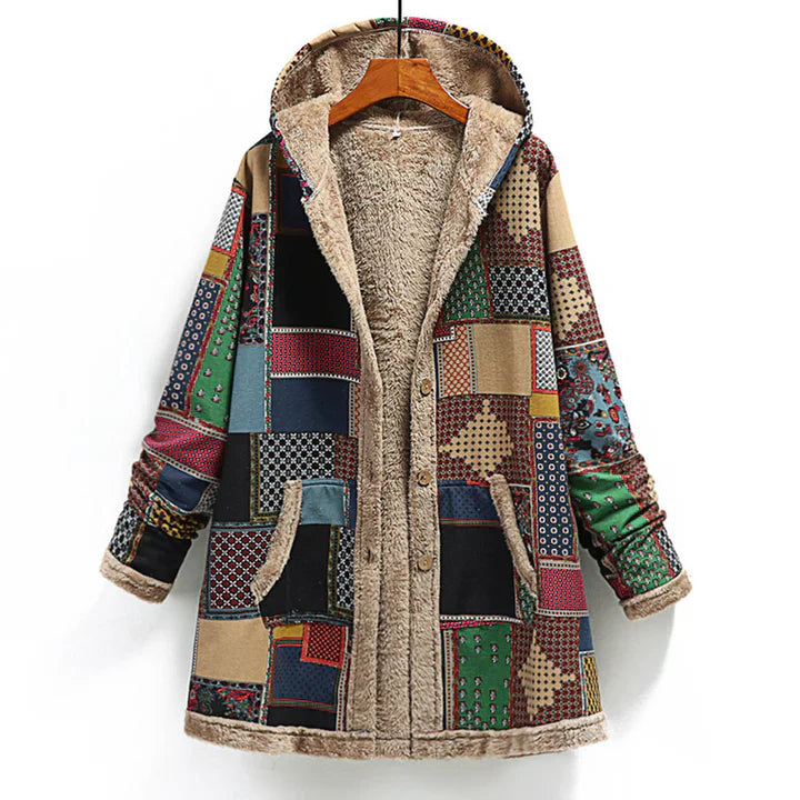Nena™ | Cotton and Wool Hooded Coat