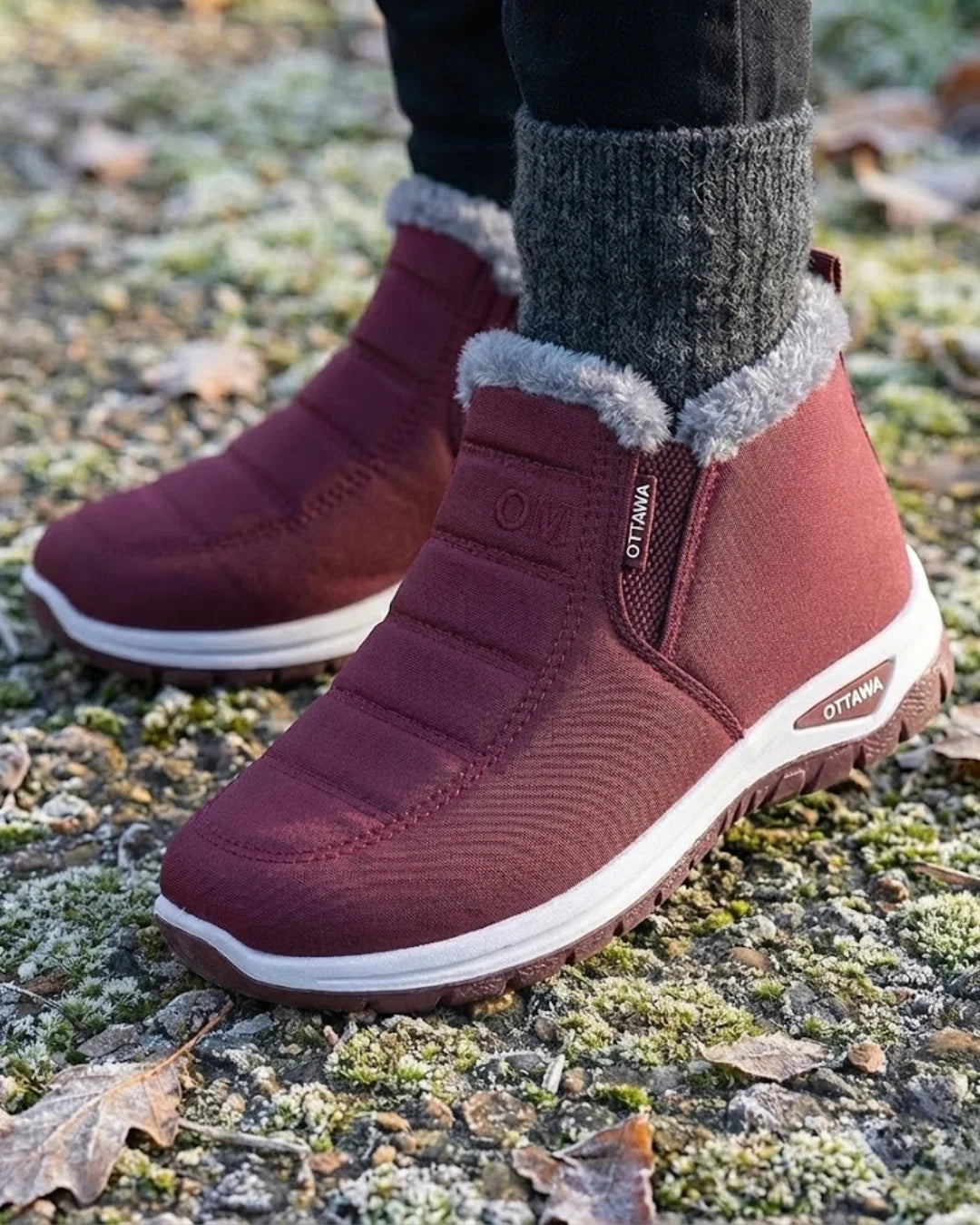 Marilou™ | Slip-On Fleece-Lined Winter Ankle Boots