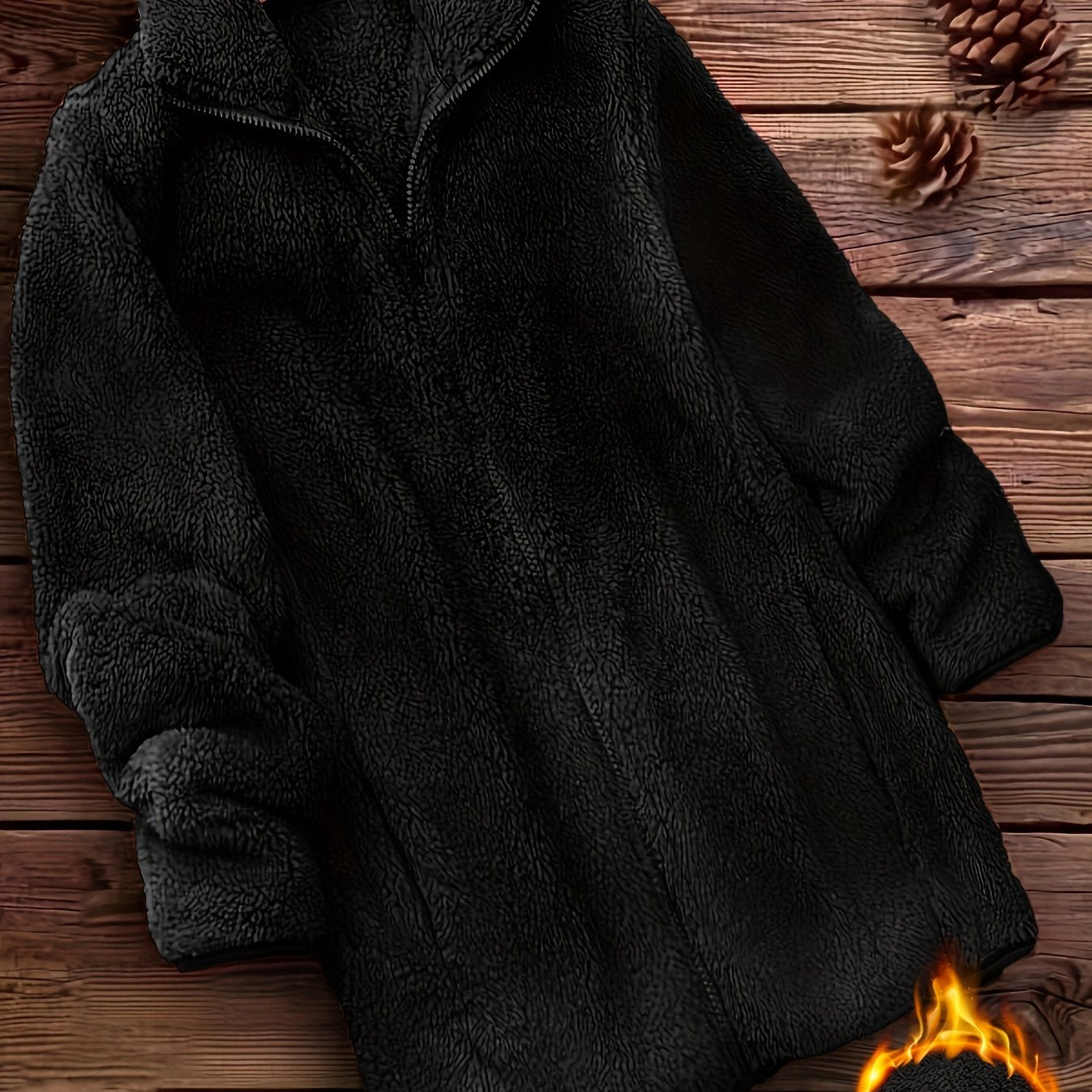 Yara™ | Elegant Zip-Up Fleece Coat