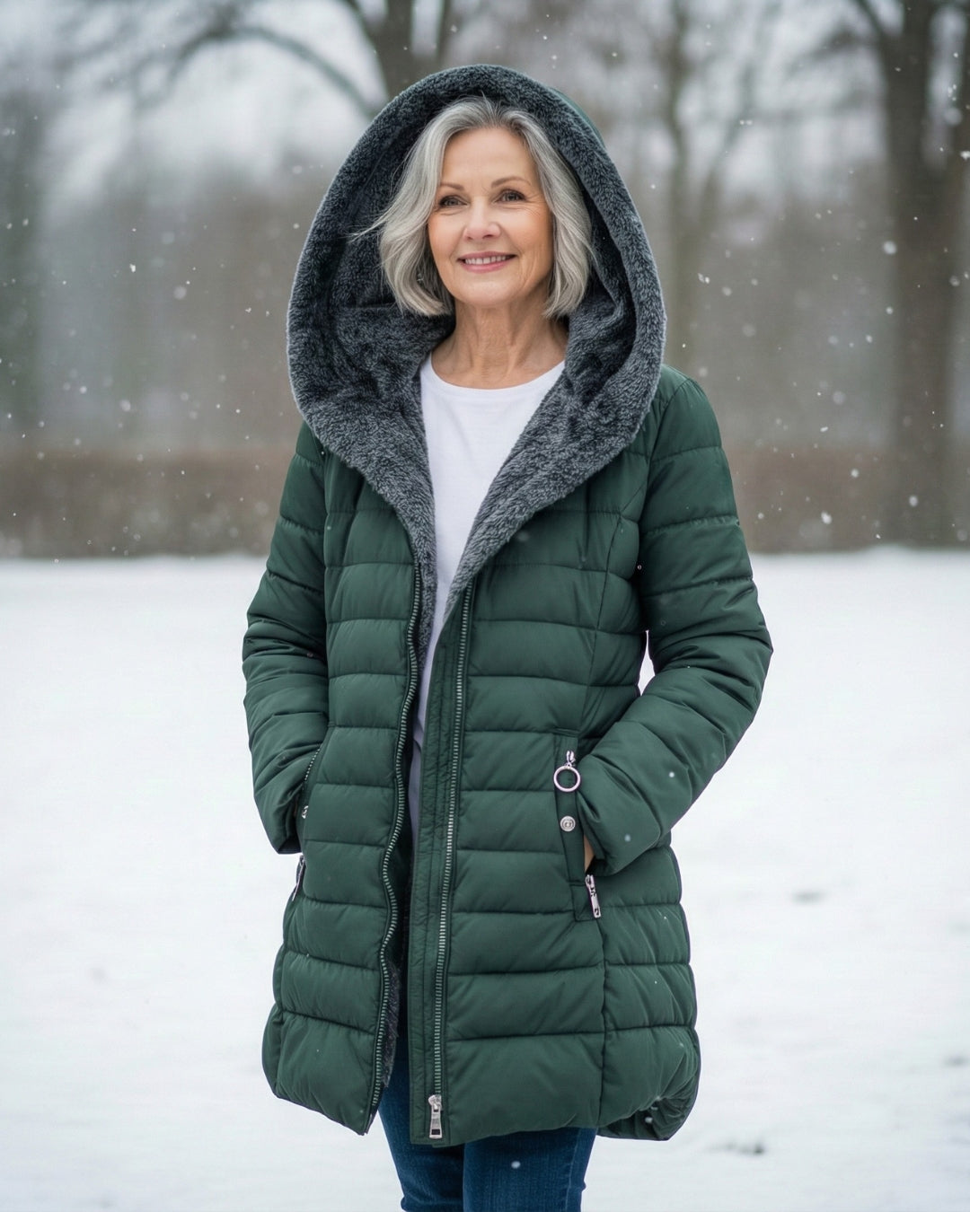 Grazia™ | Hooded fleece-lined puffer coat