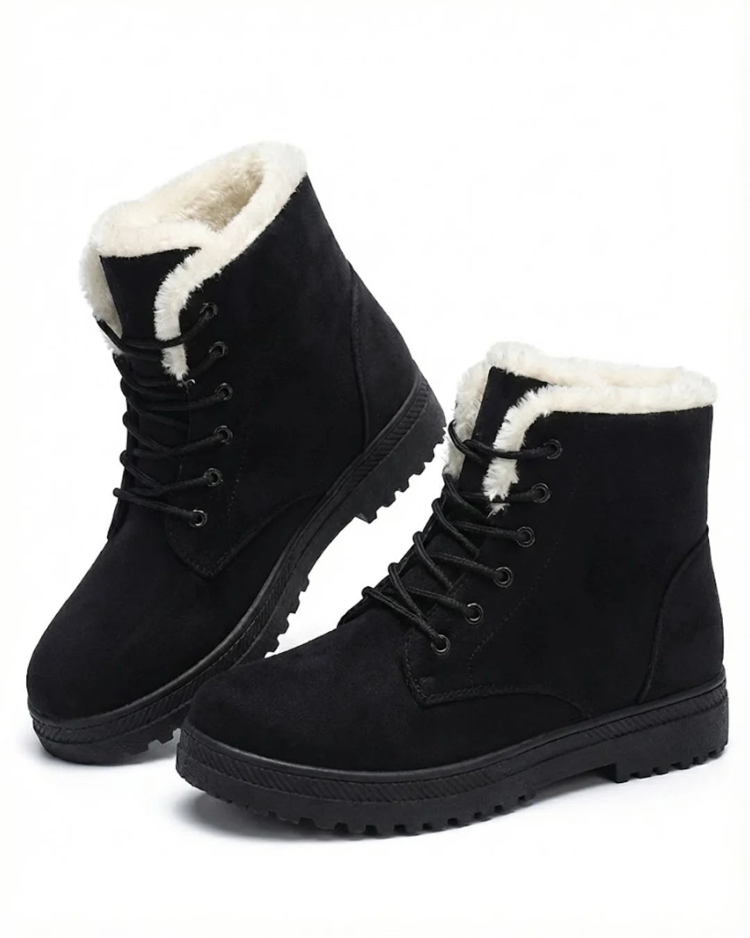 Marietta™ | Lace-Up Fleece-Lined Winter Ankle Boots