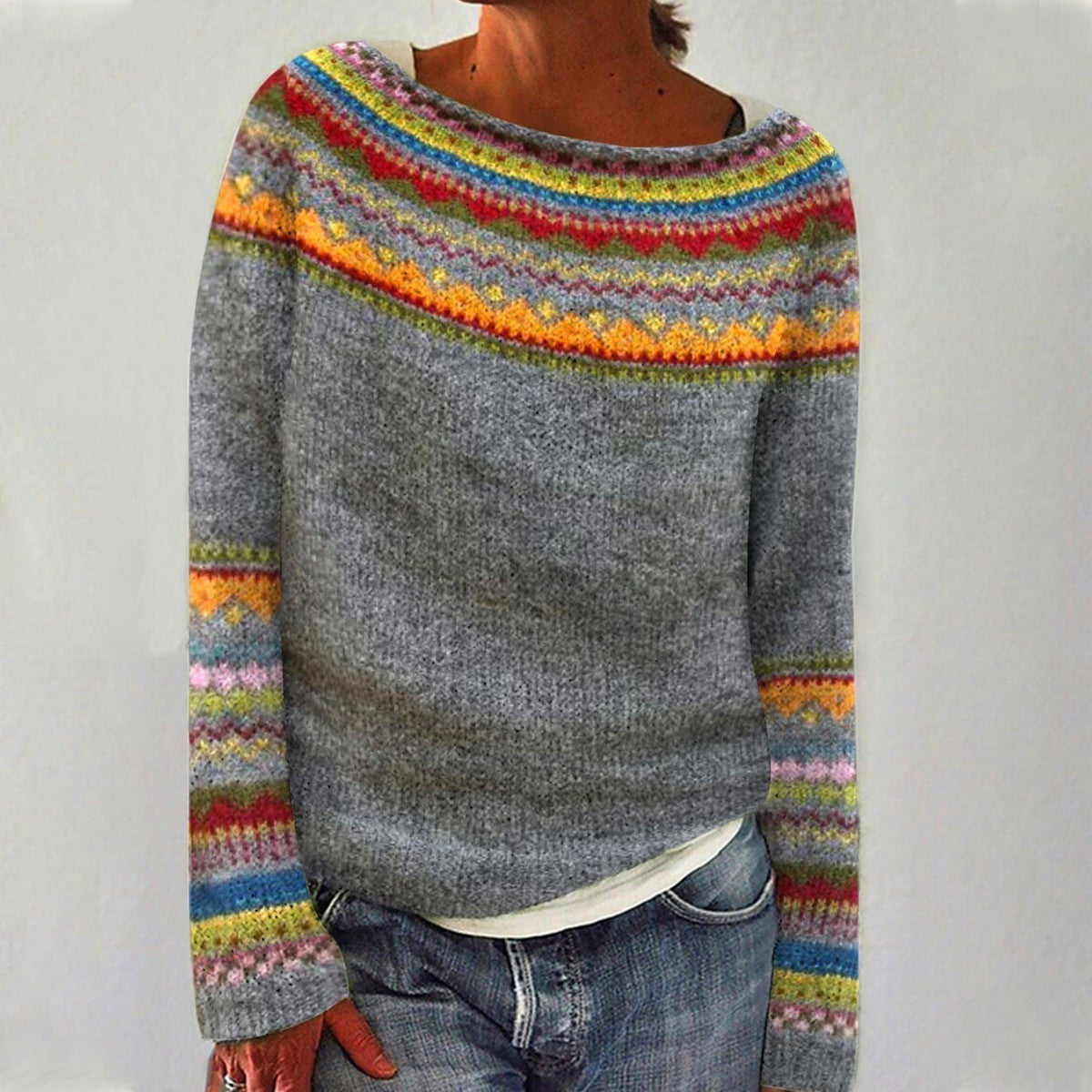 A Vintage Knit Sweater for Women