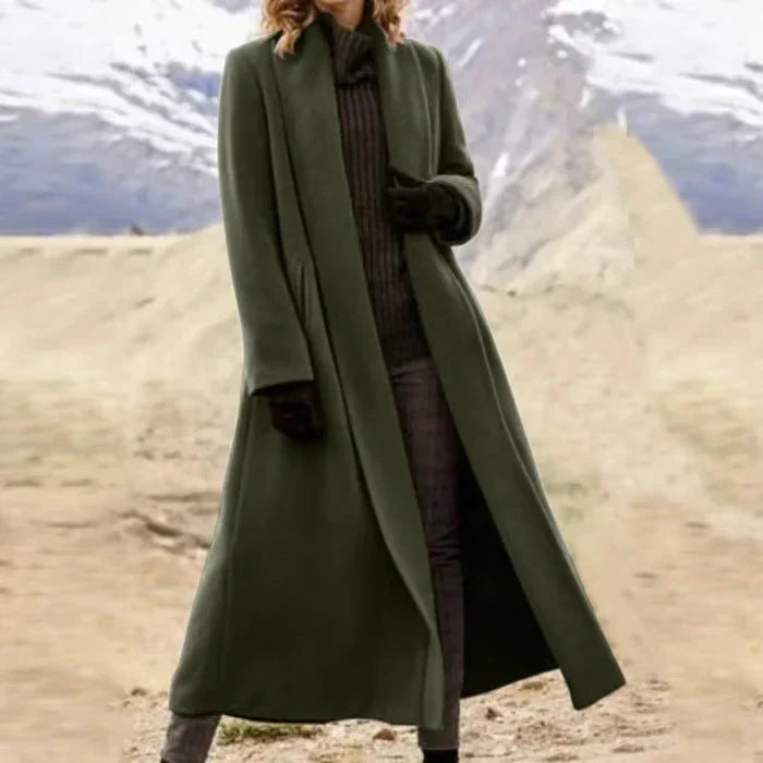 Kalio™ | Long Wool Coat + Free Elegant Gloves