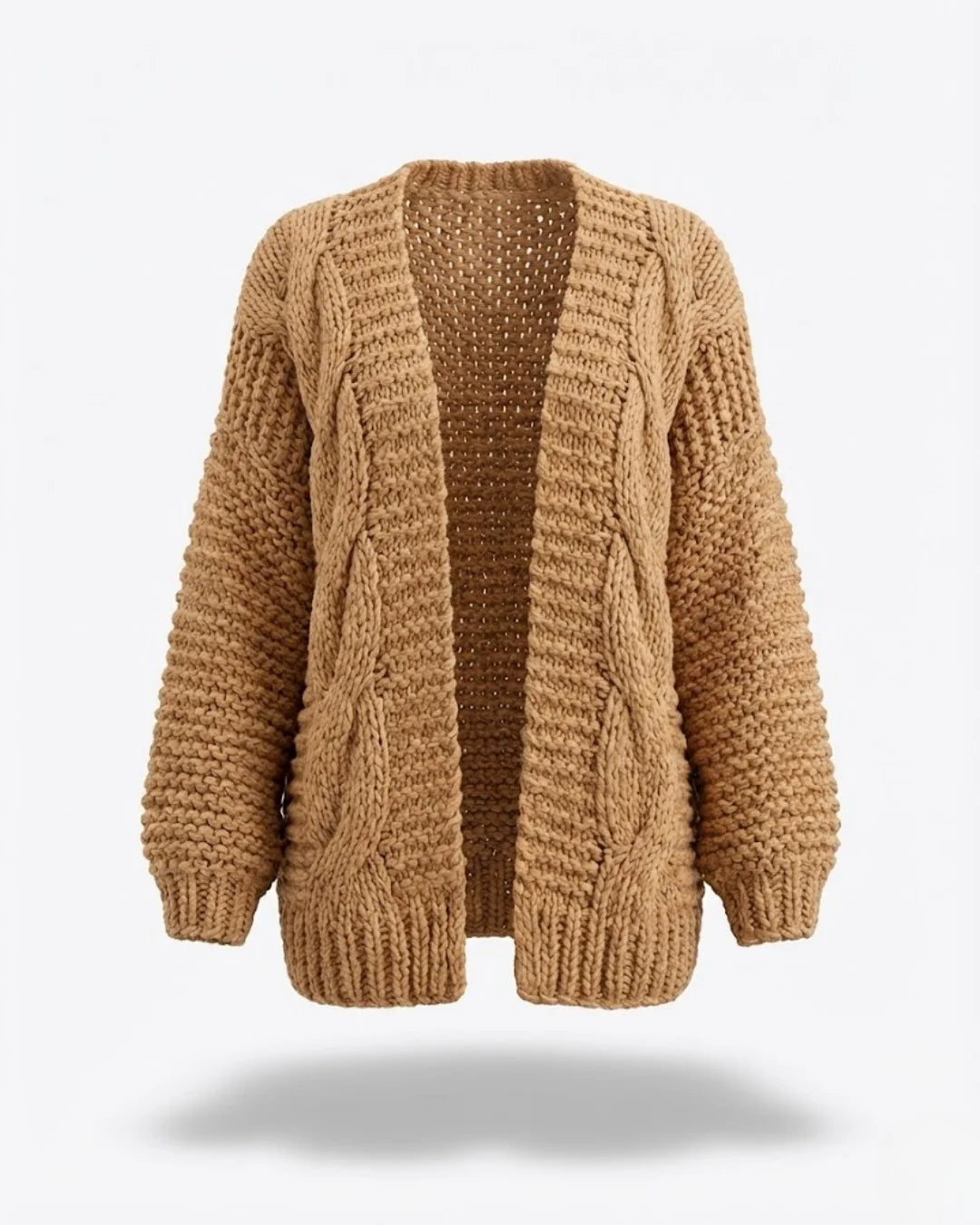 Honorine™ | Chunky Knit Open-Front Cardigan