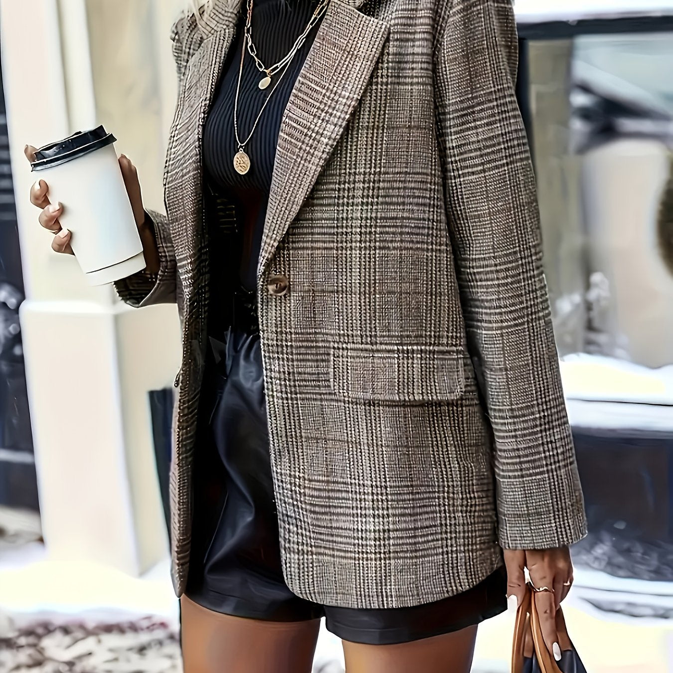 Larson™ | Elegant Checked Blazer