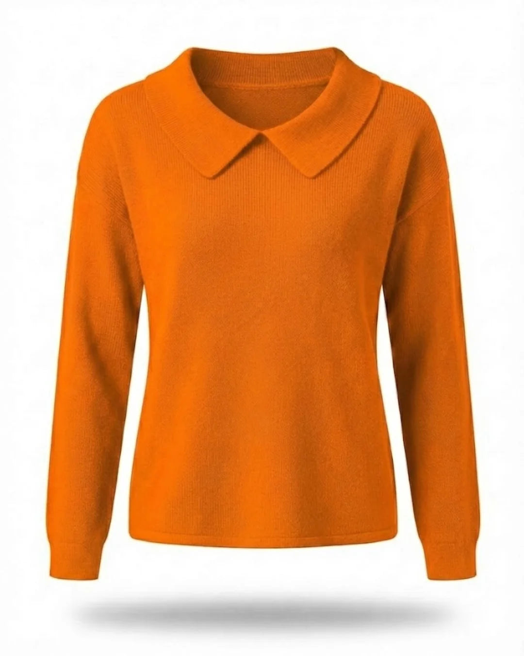 Edwina™ | Peter Pan collar relaxed knit sweater