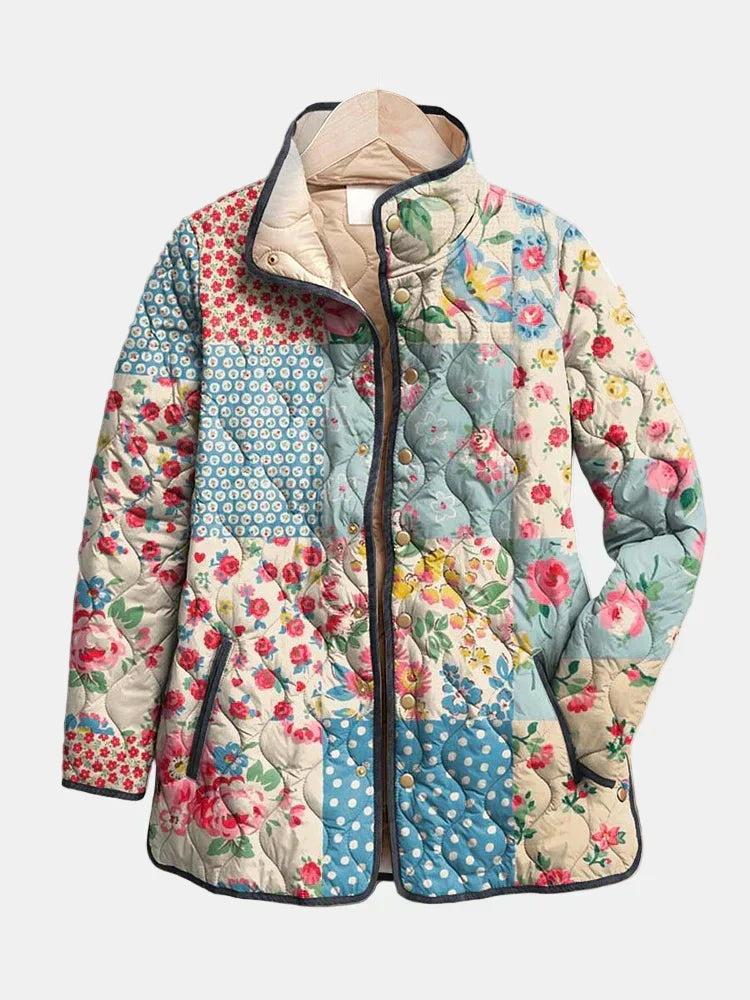 Zarae™ | Elegant Floral Padded Jacket