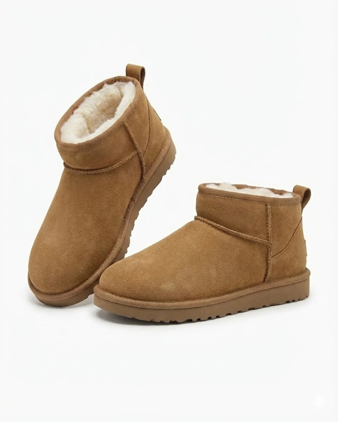 Saskia™ | Plush-Lined Slip-On Ankle Boots