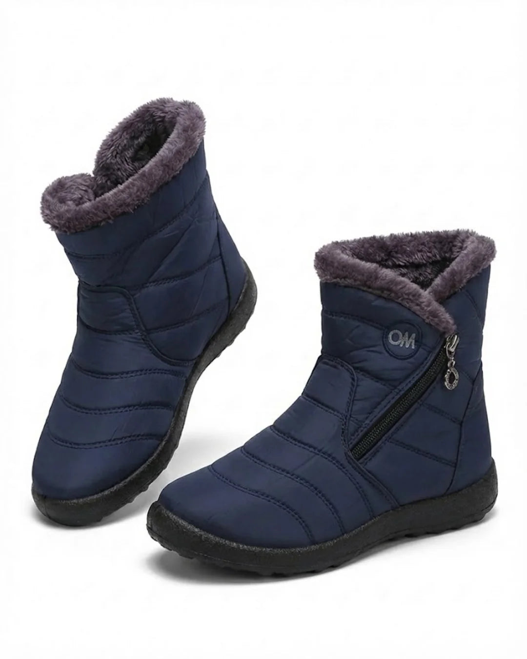 Lucero™ | Quilted Fleece-Lined Zip Winter Boots