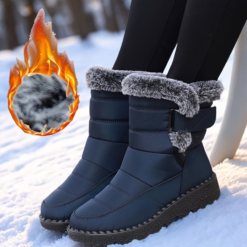 Lysandra™ | Quilted Faux-Fur Lined Winter Boots