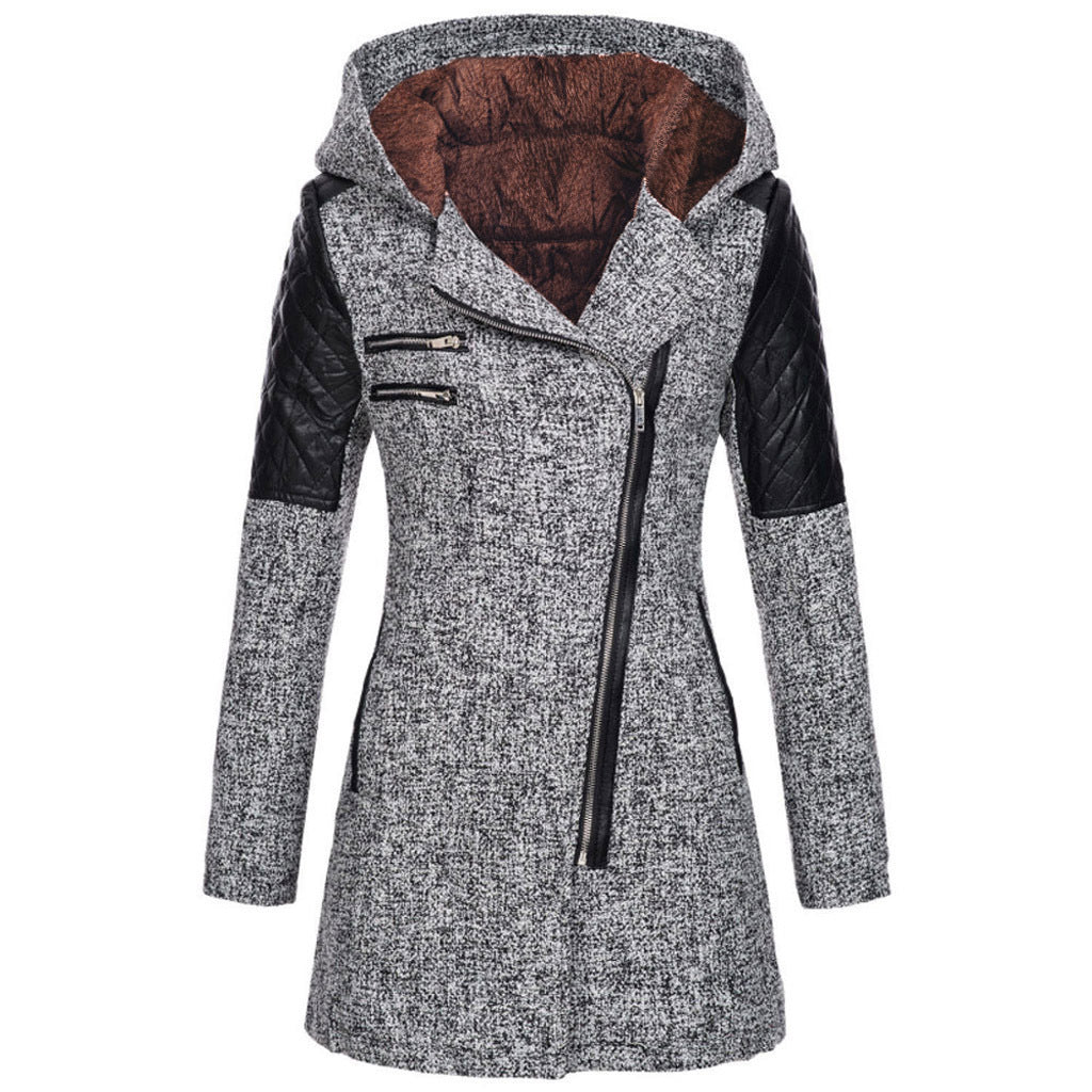 Rosemary™ | Asymmetrical Zipper Coat
