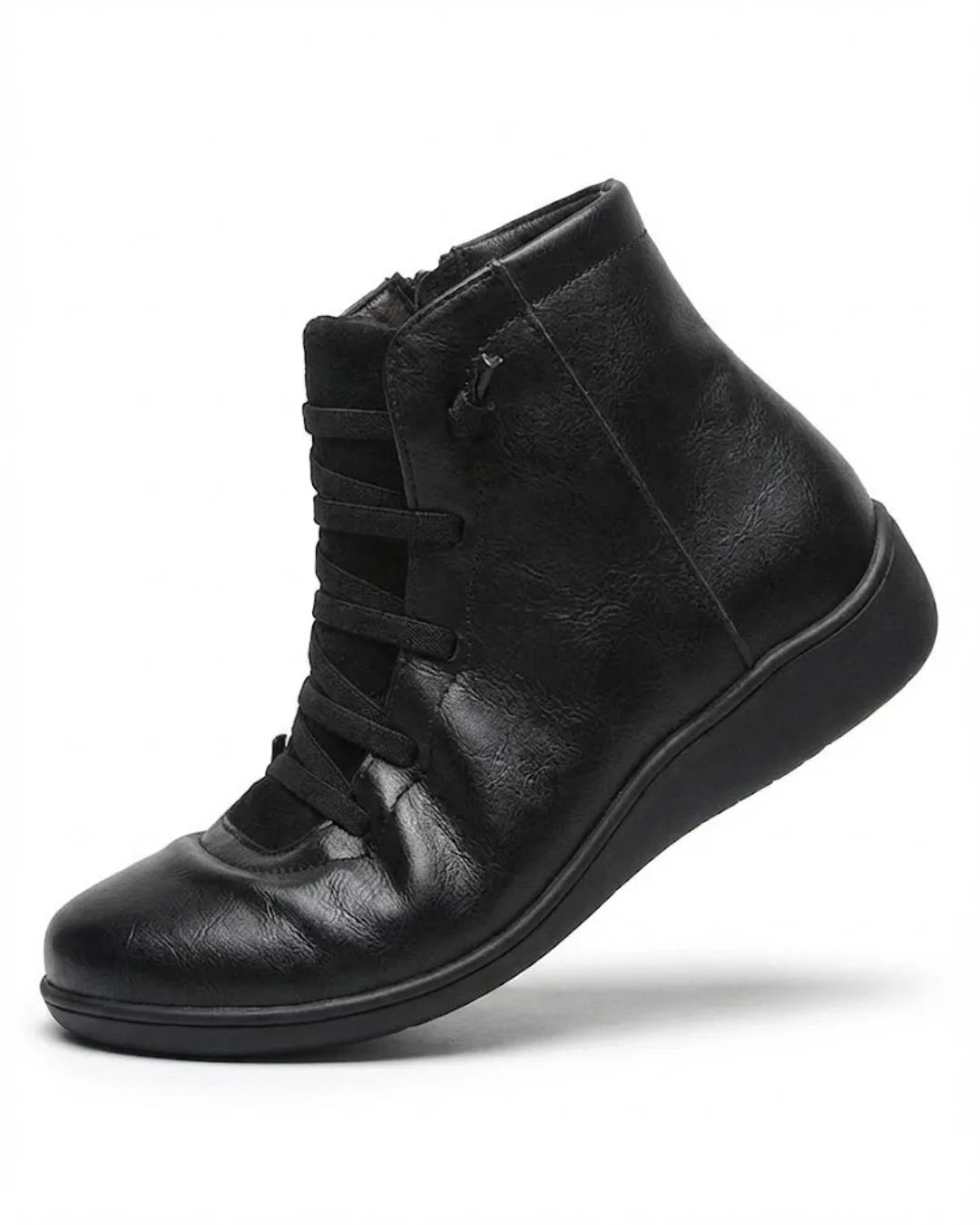 Anatolia™ | Leather-and-suede lace-up high-top ankle boots