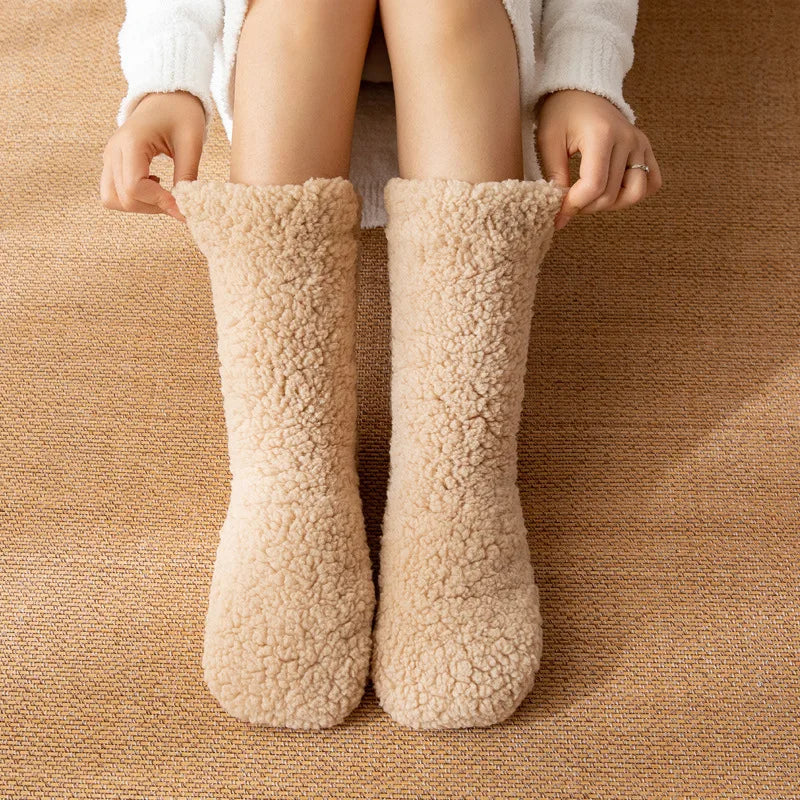 delphina™ |  Sherpa fuzzy cozy crew socks