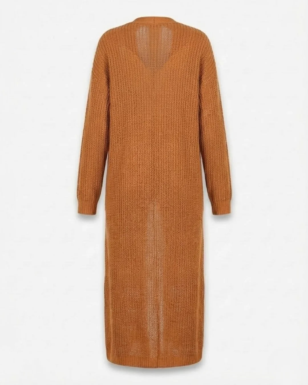 Giada™ | Open-Front Pocket Long Knit Cardigan