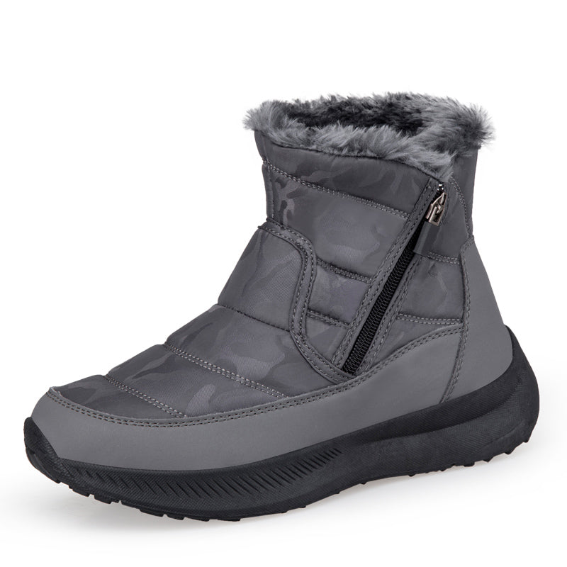 Leon™ | Side-zip faux-fur winter ankle boots