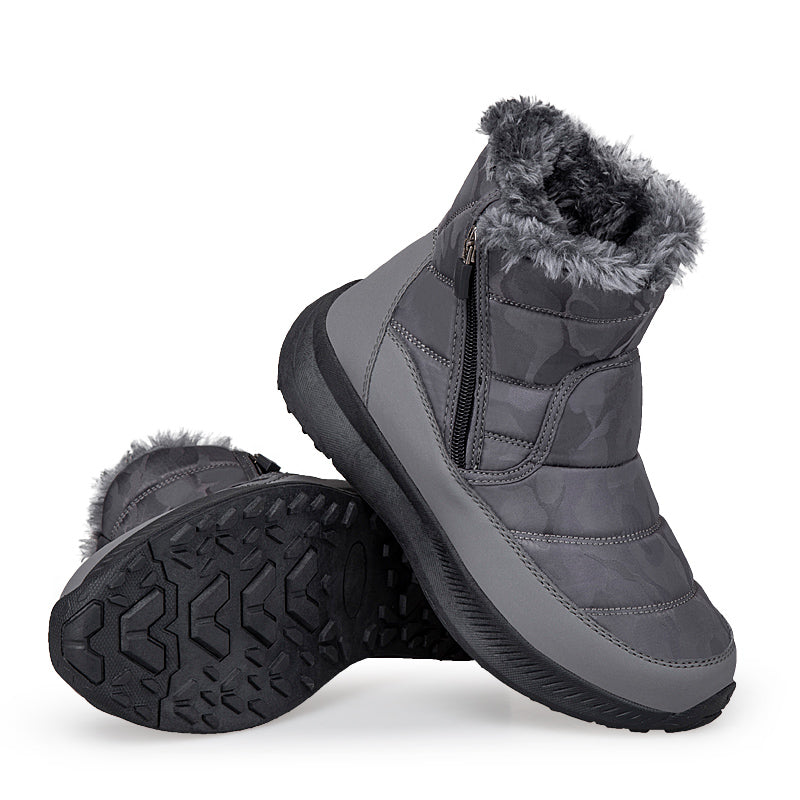 Leon™ | Side-zip faux-fur winter ankle boots