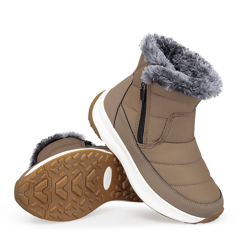 Leon™ | Side-zip faux-fur winter ankle boots