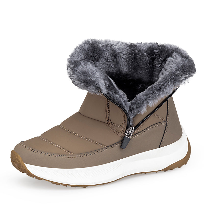 Leon™ | Side-zip faux-fur winter ankle boots