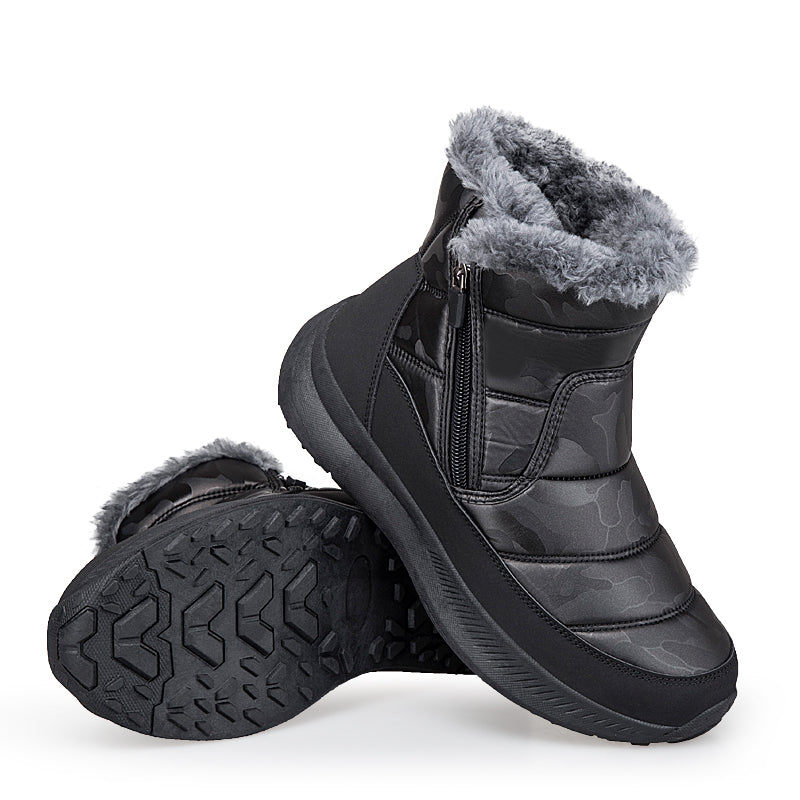 Leon™ | Side-zip faux-fur winter ankle boots