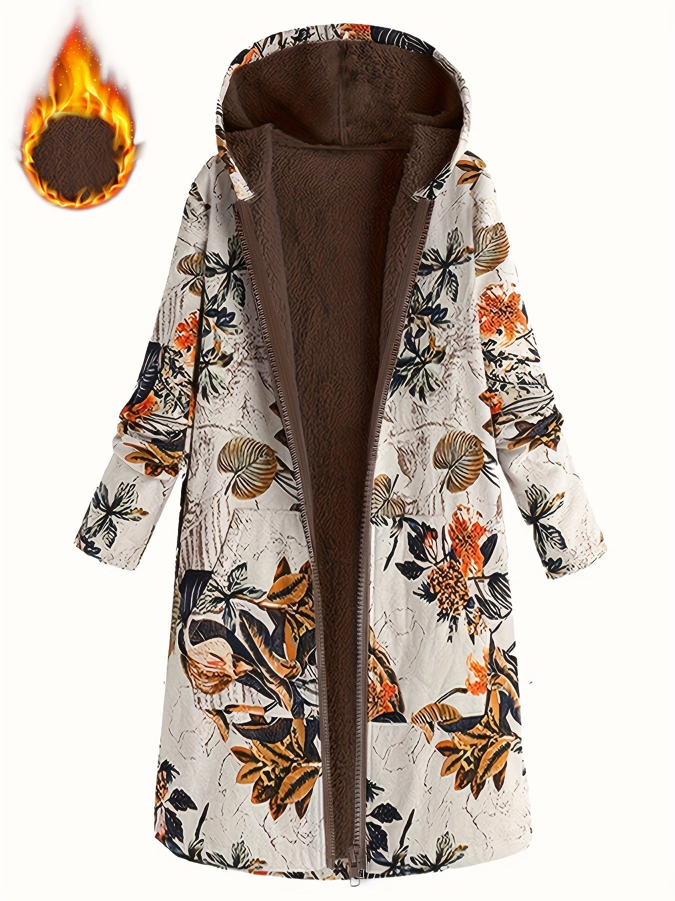 Flora™ | Long Floral Coat