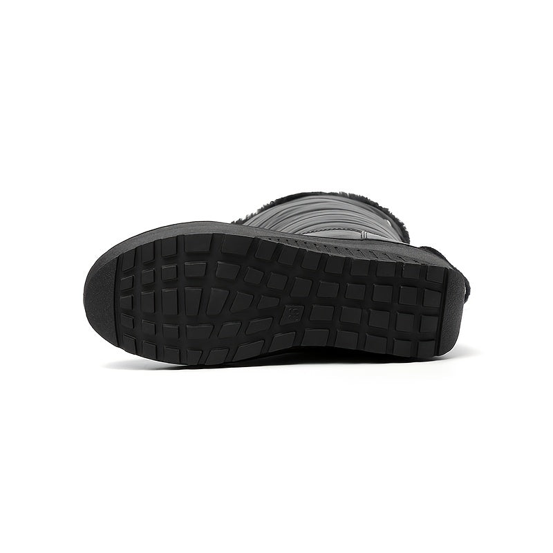 Caroline™ | Quilted faux-fur cuff knee-high snow boots