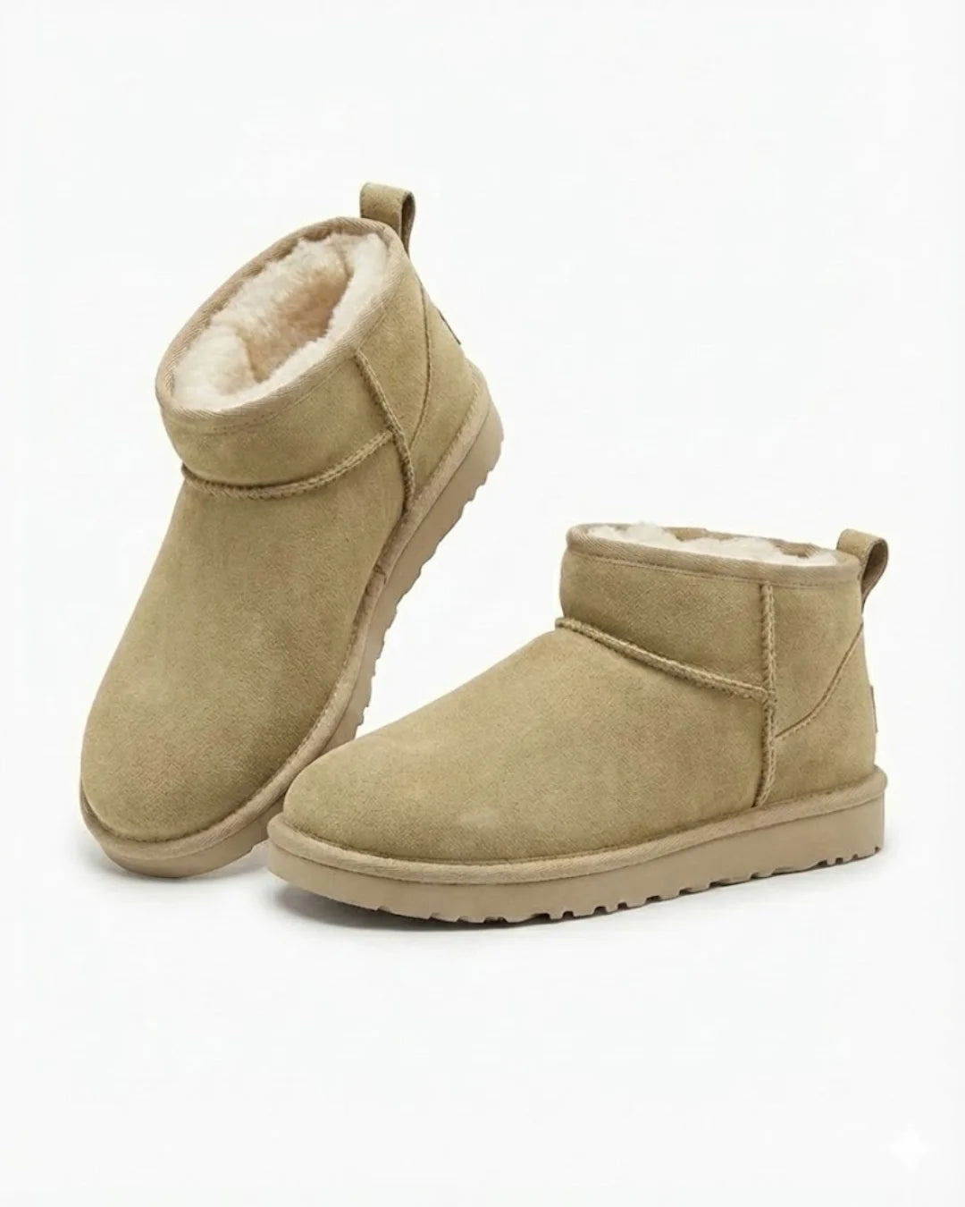 Saskia™ | Plush-Lined Slip-On Ankle Boots