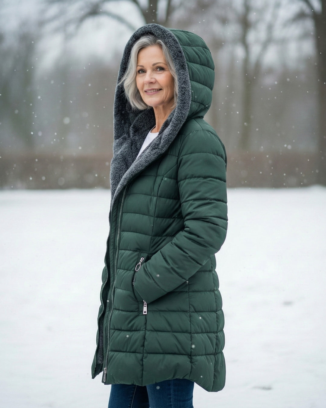 Grazia™ | Hooded fleece-lined puffer coat