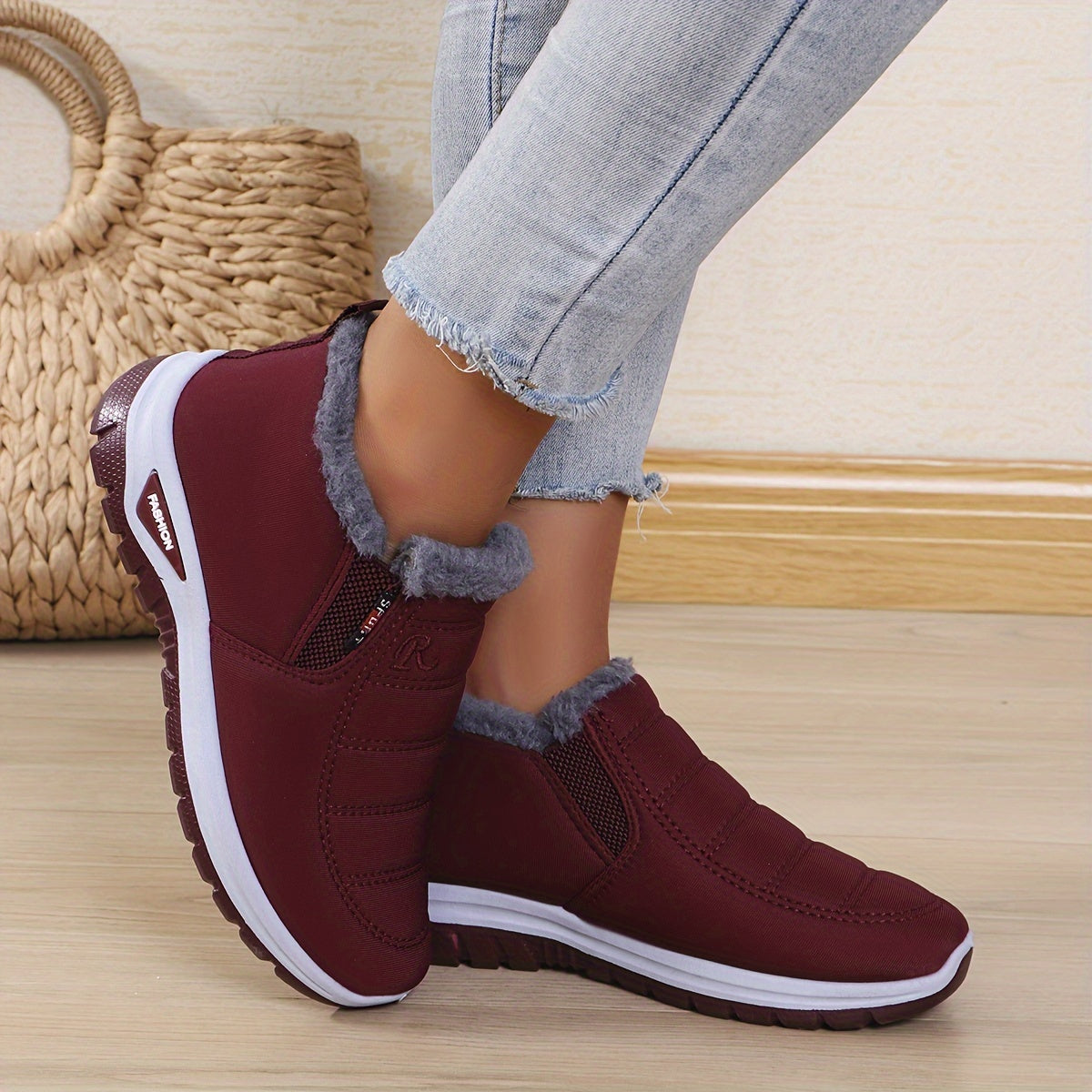 Marilou™ | Slip-On Fleece-Lined Winter Ankle Boots