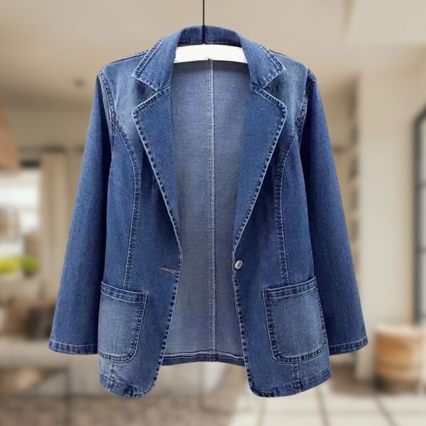 Serine™ | Elegant Denim Blazer