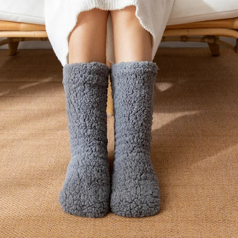delphina™ |  Sherpa fuzzy cozy crew socks
