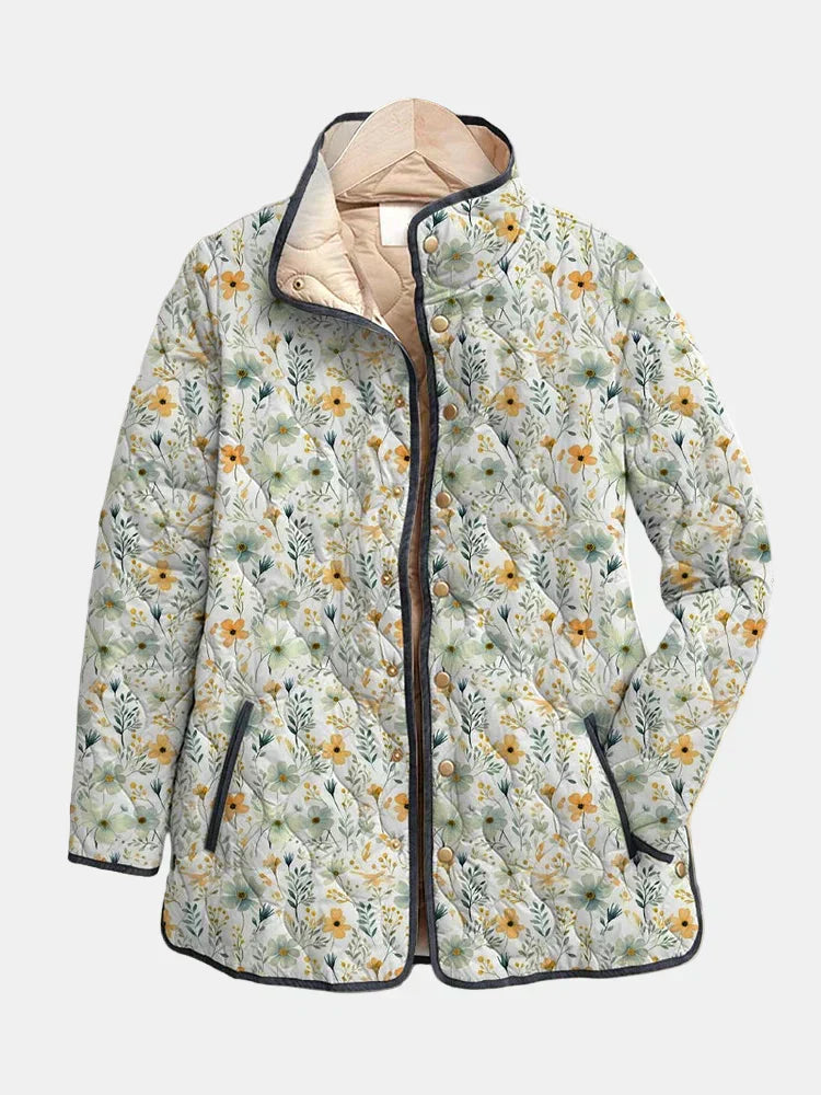 Nola™ | Cheerful Floral Puffer Jacket