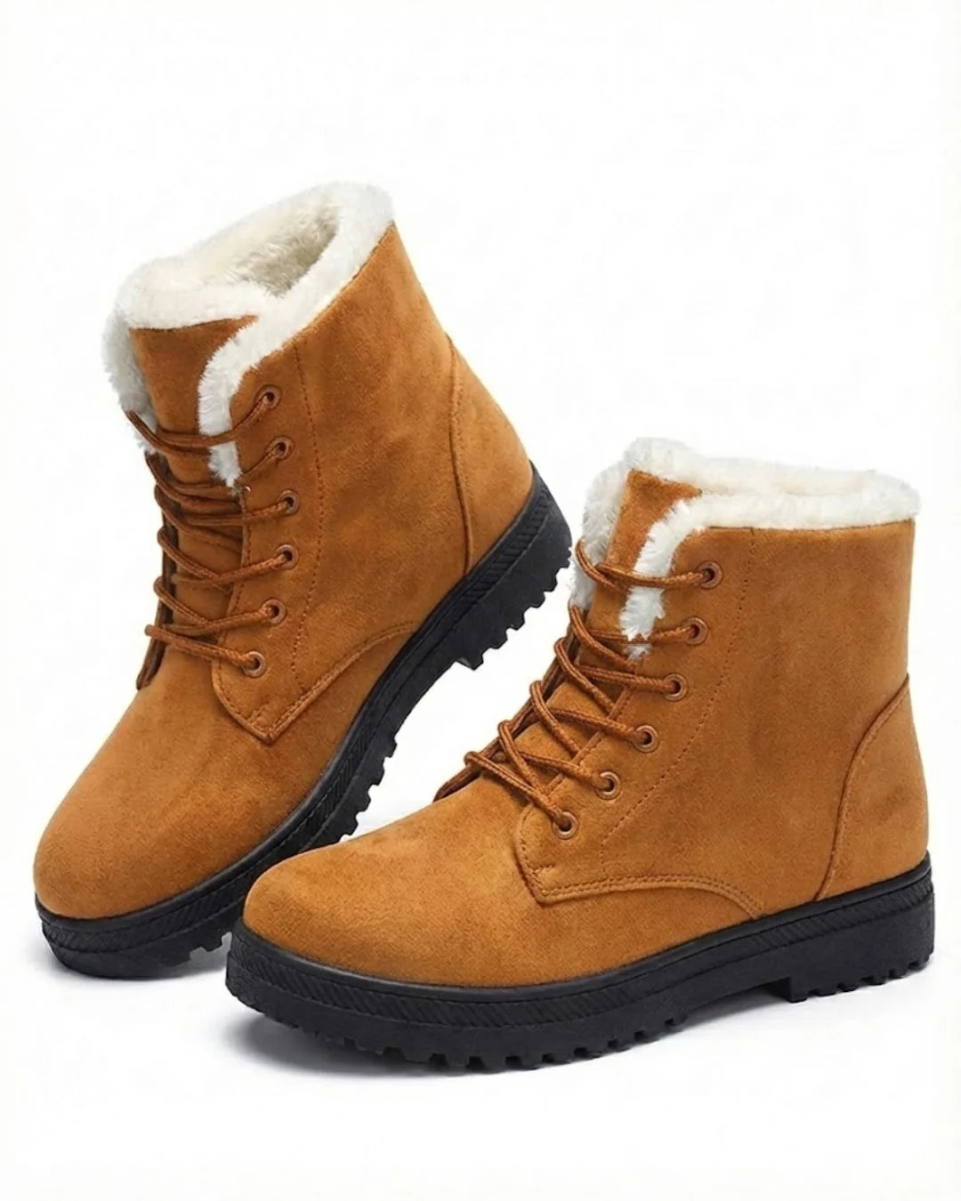 Marietta™ | Lace-Up Fleece-Lined Winter Ankle Boots