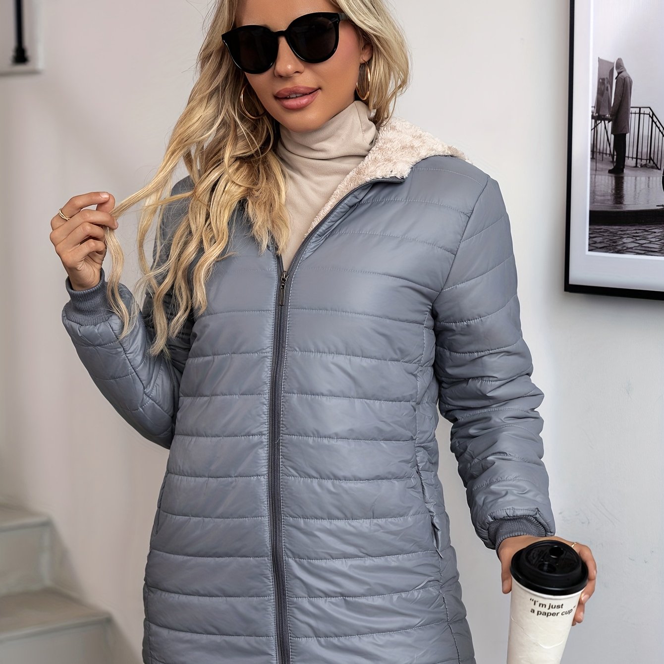 Sophia™ | Sherpa-Lined Quilted Puffer Jacket