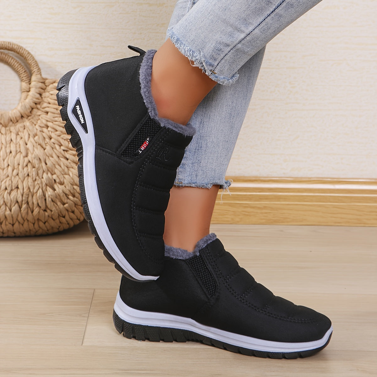 Marilou™ | Slip-On Fleece-Lined Winter Ankle Boots