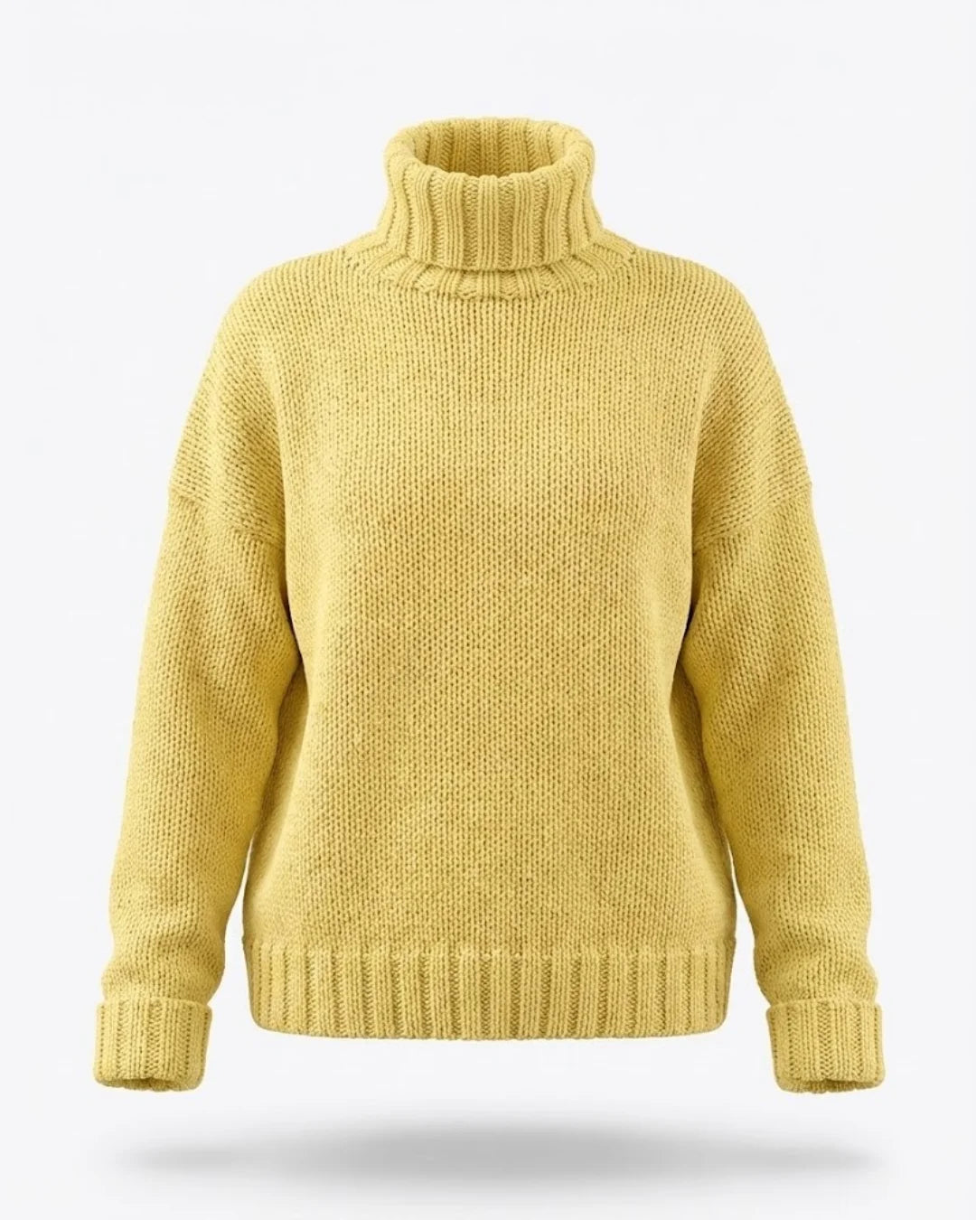 Olivia™ | Oversized chunky-knit turtleneck sweater