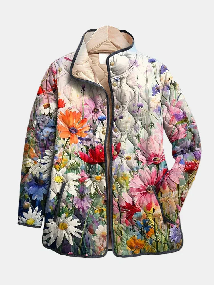 Kaia™ | Elegant Vintage Floral Jacket