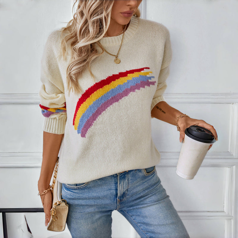 Eliza™ | Casual and Comfortable Rainbow Sweater