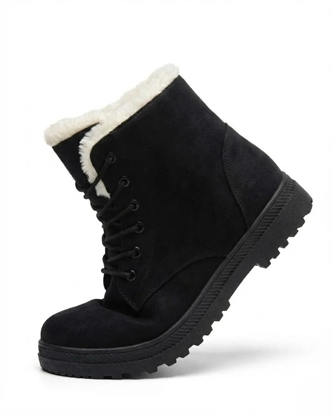 Loretta™ | Lace-Up Fleece-Lined Winter Ankle Boots