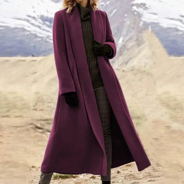 Kalio™ | Long Wool Coat + Free Elegant Gloves