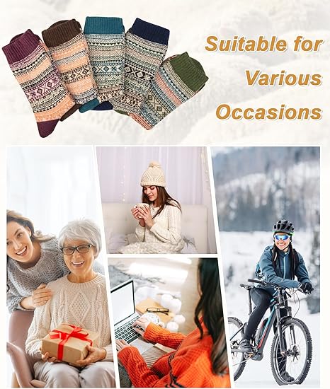 Thermal Fashion Wool Socks (5-Pack)