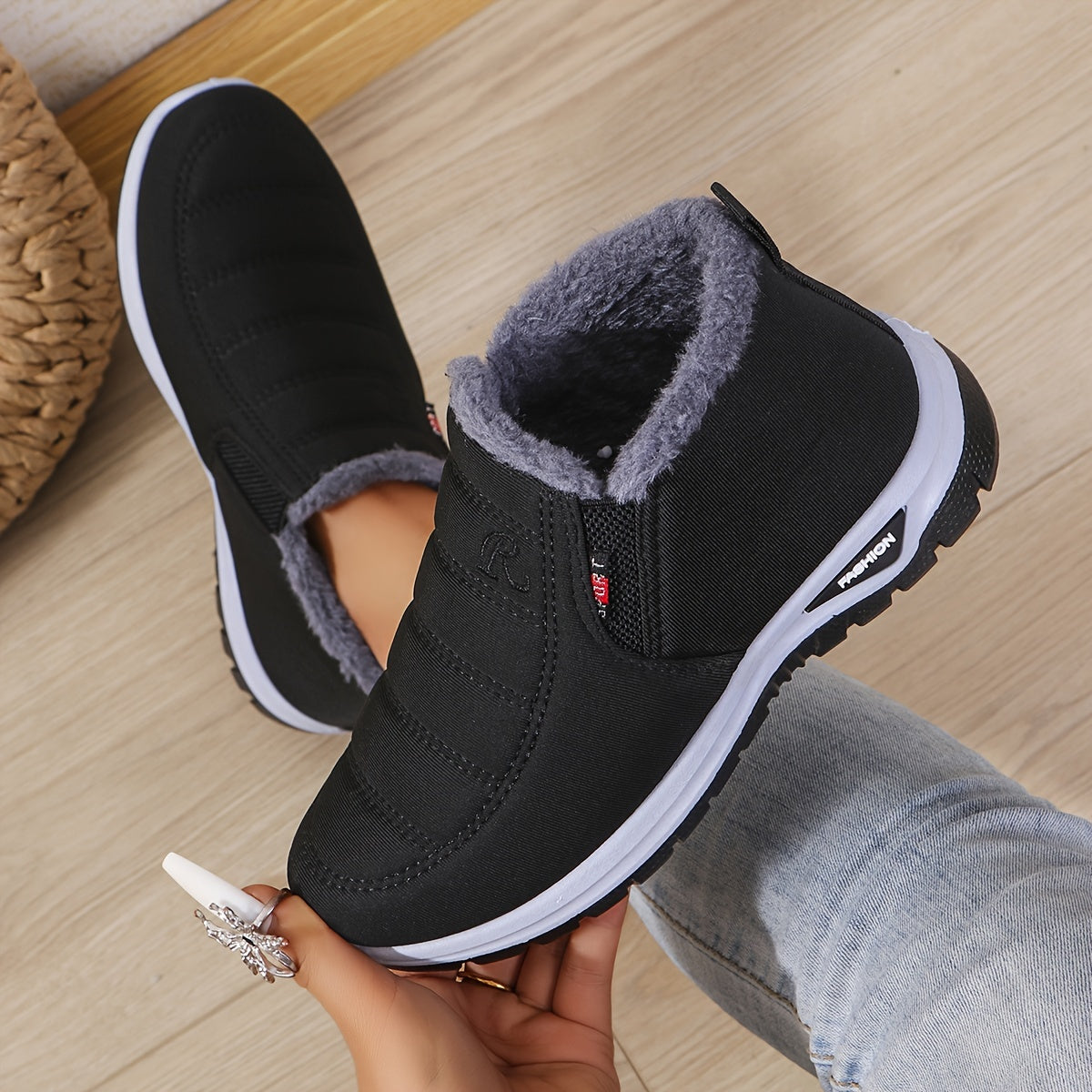Marilou™ | Slip-On Fleece-Lined Winter Ankle Boots