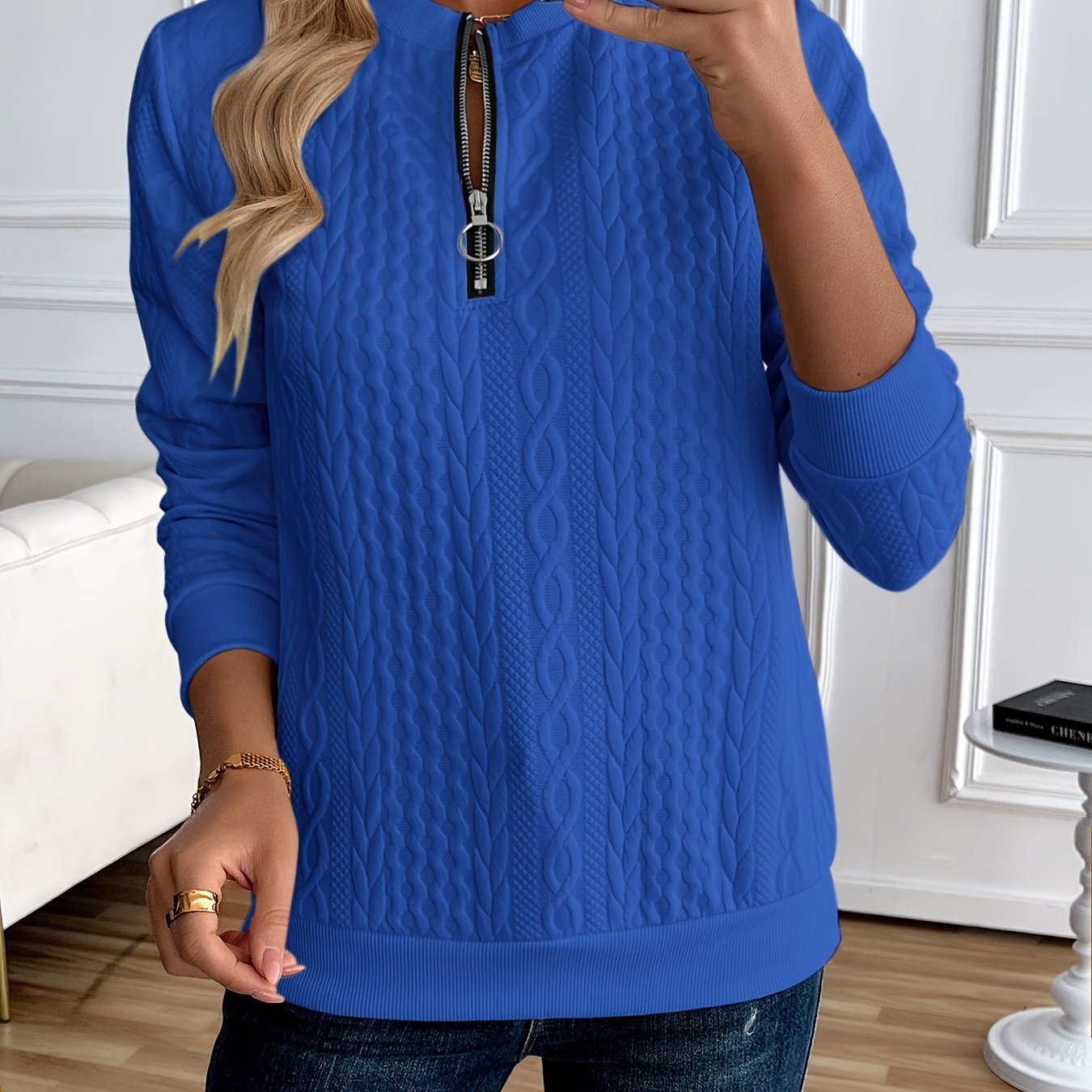 Naya™ | Chic Half-Zip Sweatshirt