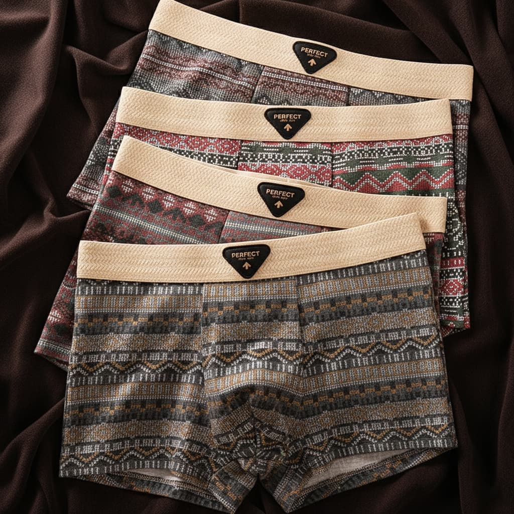 Porter™ | Jacquard-pattern elastic-waist boxer briefs